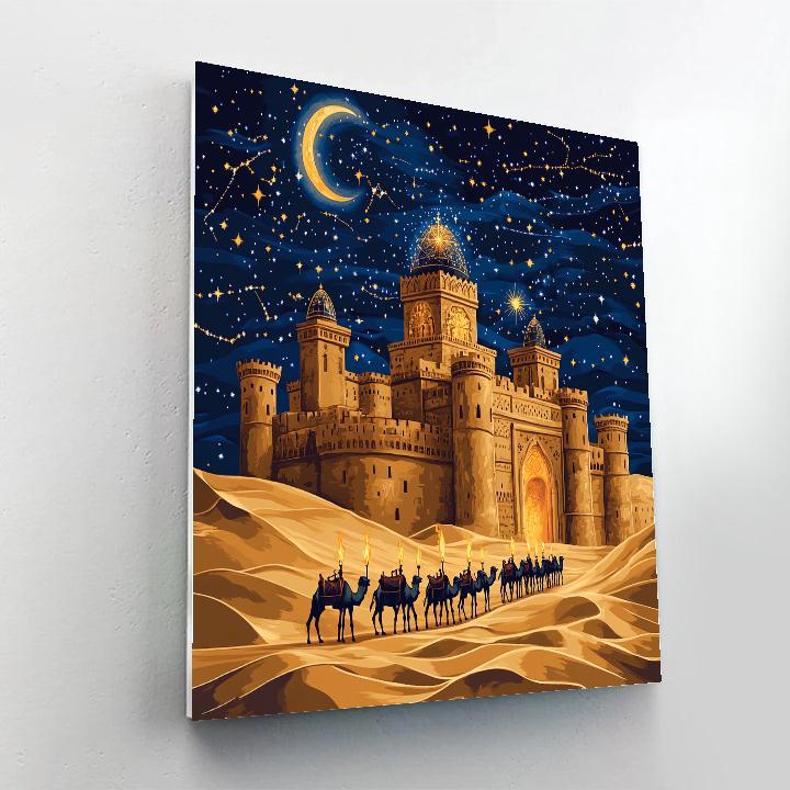 Wind Carved Dunes With Castle Observatory Number painting