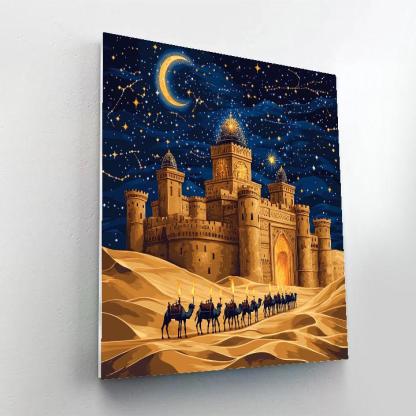 Wind Carved Dunes With Castle Observatory Number painting