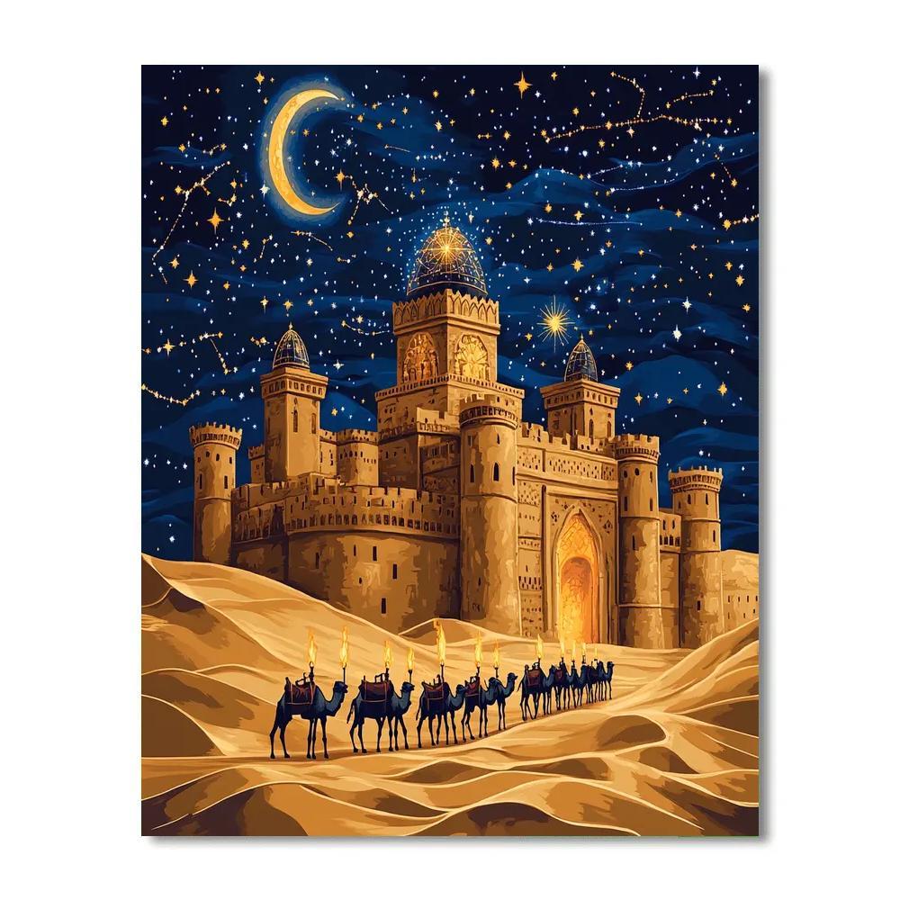 Wind Carved Dunes With Castle Observatory Number painting