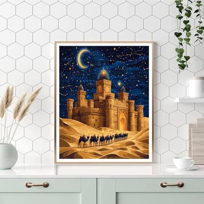 Wind Carved Dunes With Castle Observatory Number painting