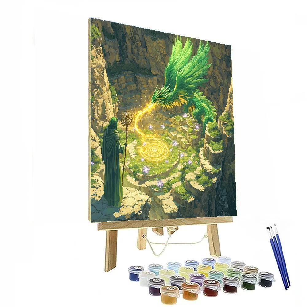 Garden Of Echoes With Dragon Keeper DIY paint by numbers
