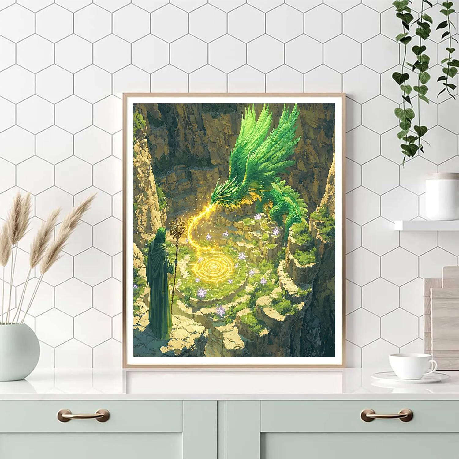 Garden Of Echoes With Dragon Keeper DIY paint by numbers