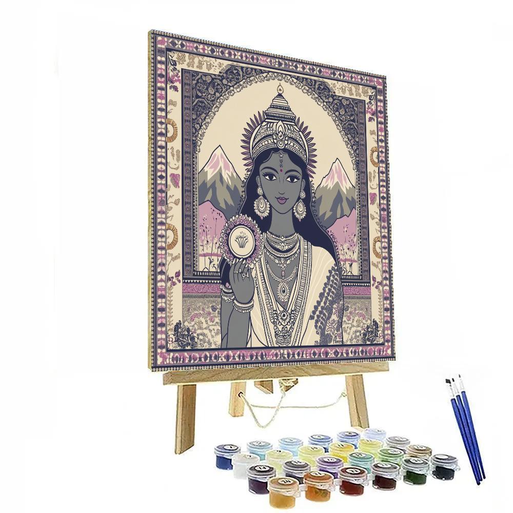 Mirror Of Compassion With Parvati Painting by numbers kit