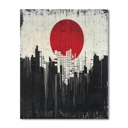 Banksy Inspired Carbon Ledger Eclipse paint by numbers