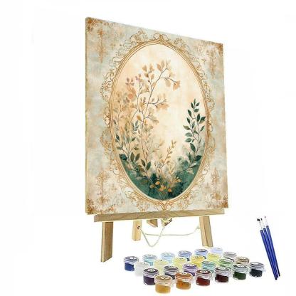 Alphonse Mucha Inspired Luminous Equinox Filigree Paint by numbers art