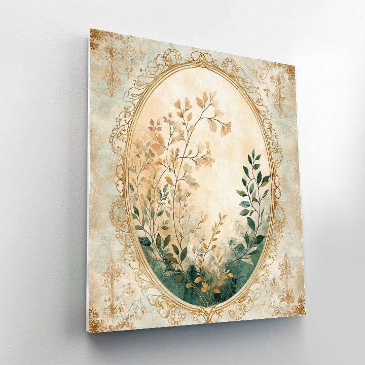 Alphonse Mucha Inspired Luminous Equinox Filigree Paint by numbers art