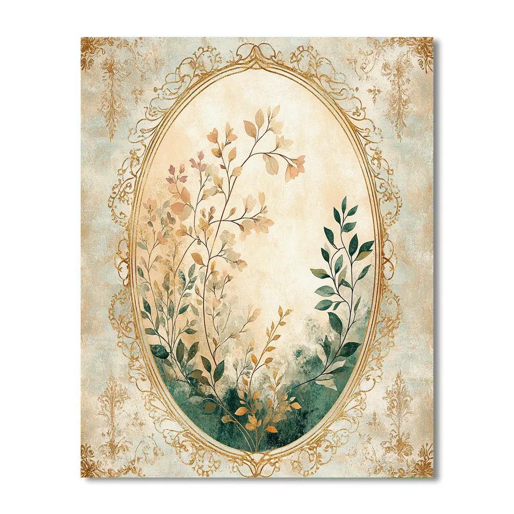 Alphonse Mucha Inspired Luminous Equinox Filigree Paint by numbers art