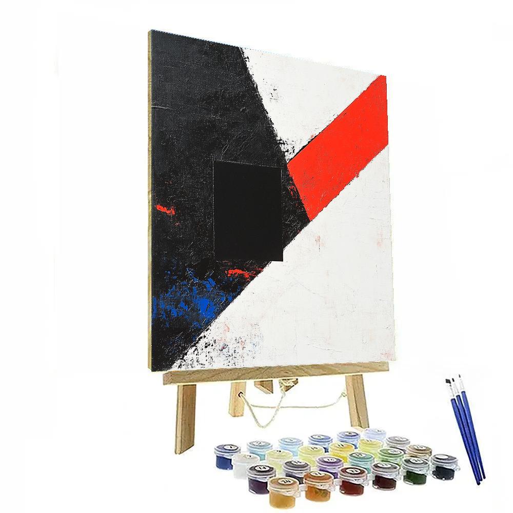 Kazimir Malevich Inspired Event Horizon Silence Number painting