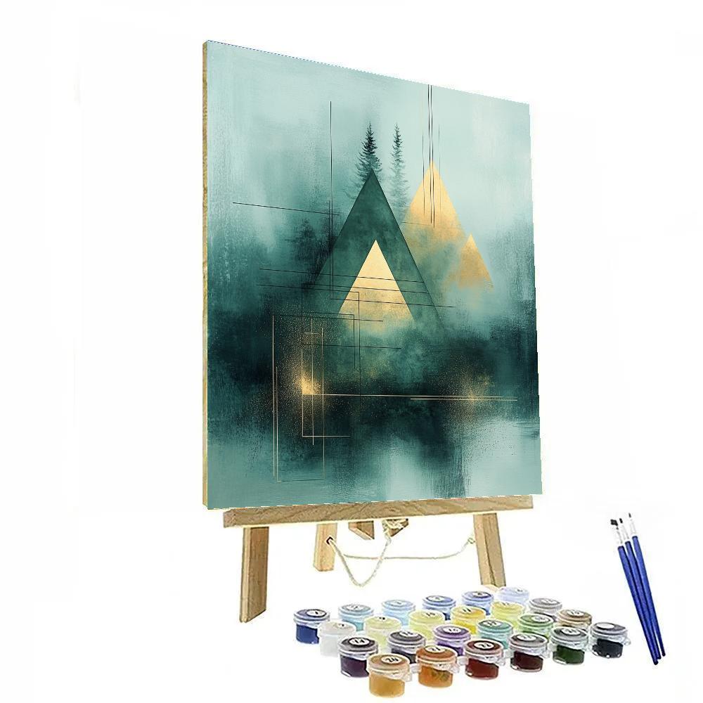 Paul Klee Inspired Aurora Cipher Meadow Paint by numbers art