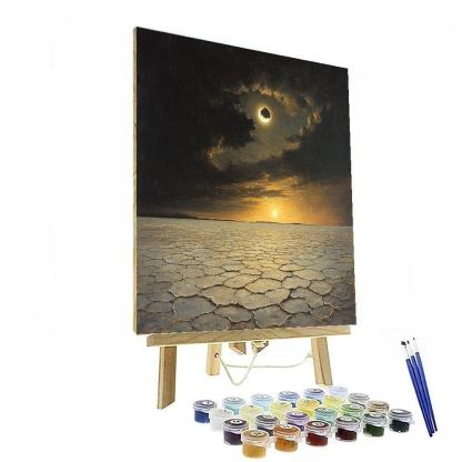 Francisco Goya Inspired Eclipse Over Salt Flats Paint by numbers art
