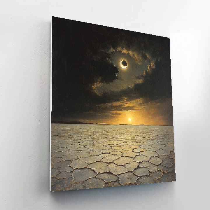 Francisco Goya Inspired Eclipse Over Salt Flats Paint by numbers art