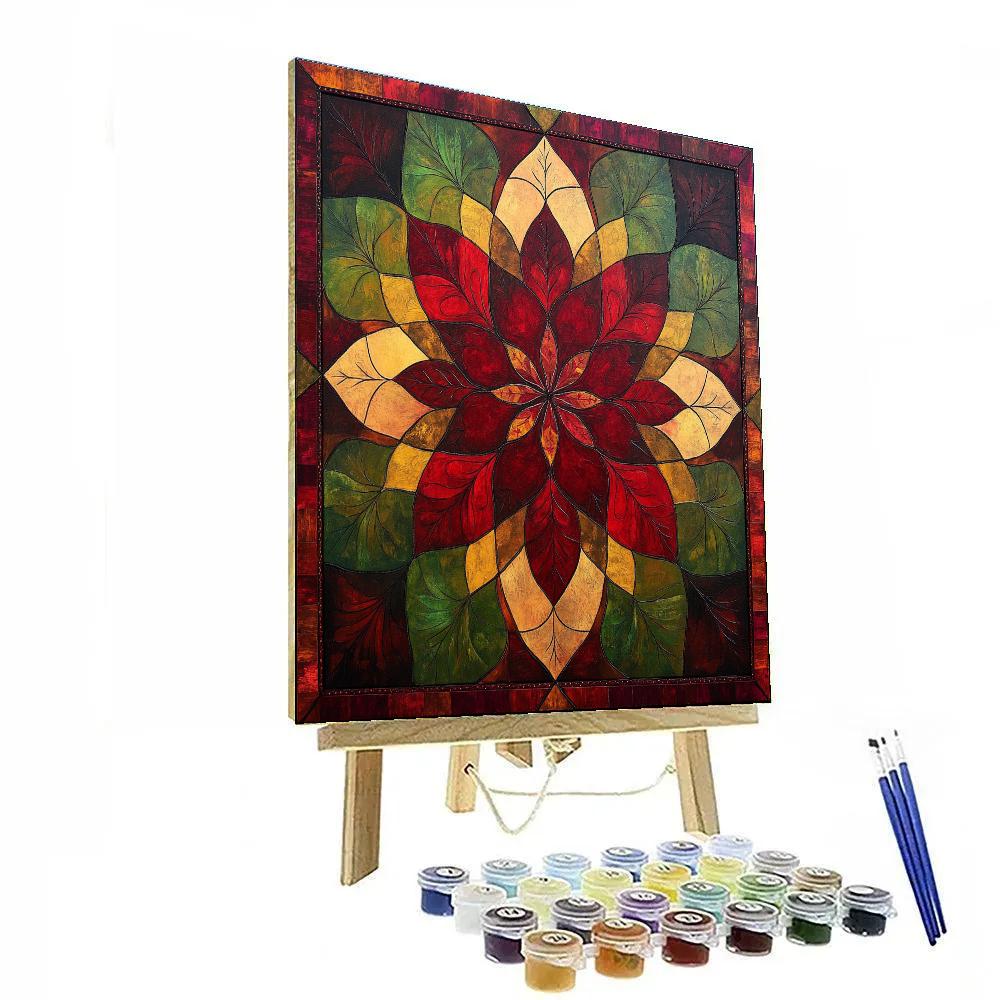Frida Kahlo Inspired Resilience Mandala Of Thorn And Bloom Painting by numbers kit