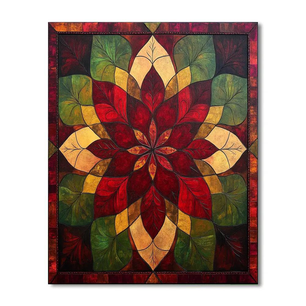 Frida Kahlo Inspired Resilience Mandala Of Thorn And Bloom Painting by numbers kit