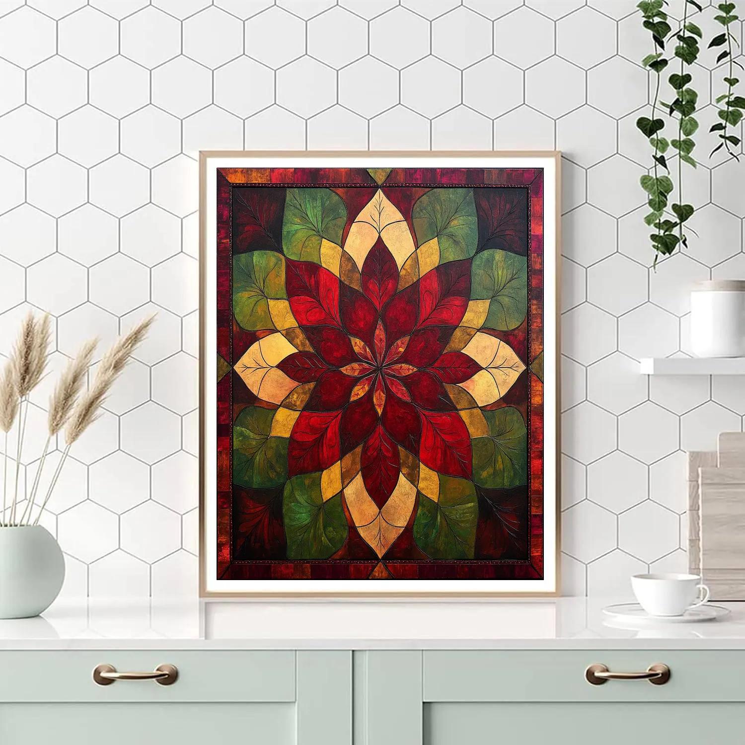 Frida Kahlo Inspired Resilience Mandala Of Thorn And Bloom Painting by numbers kit
