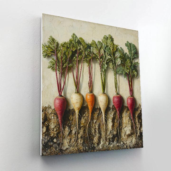 Michelangelo Inspired Root Vegetable Cathedral Numbered painting kits