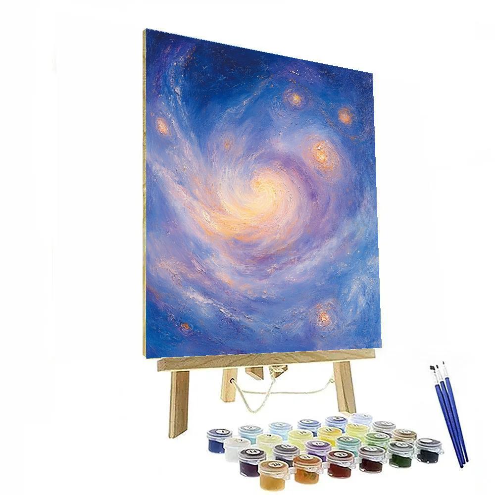 Edgar Degas Inspired Nebula Of Whispered Pastels painting number kit