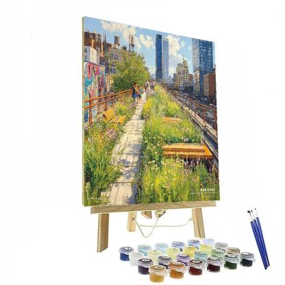 The High Line Spring Bloom New York City United States paint by numbers