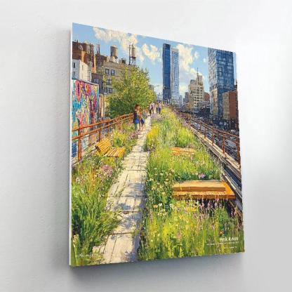 The High Line Spring Bloom New York City United States paint by numbers