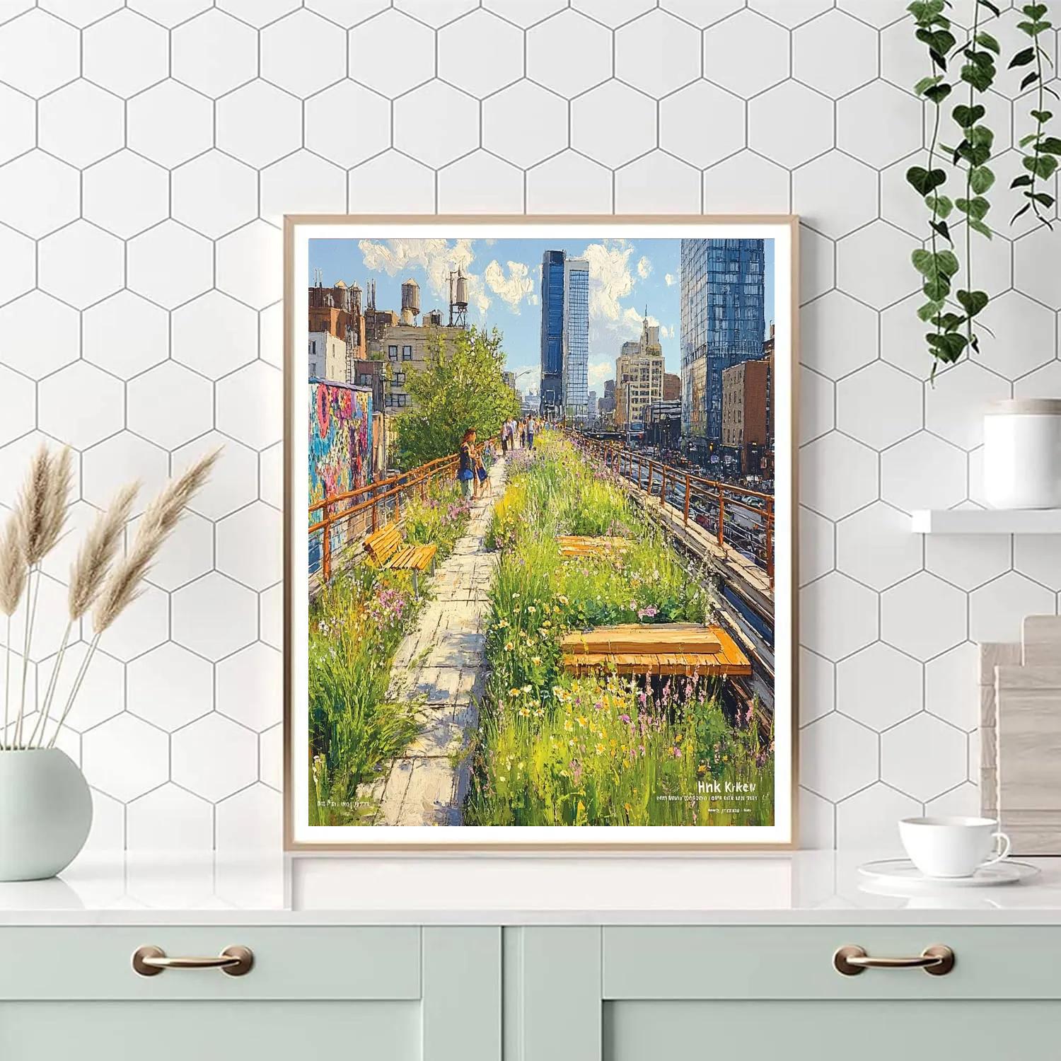 The High Line Spring Bloom New York City United States paint by numbers