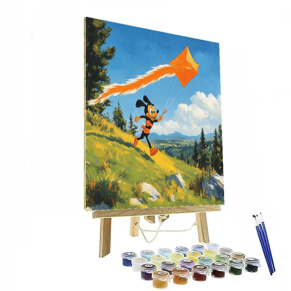 Goofy Mountain Kite Quest Paint by numbers kits