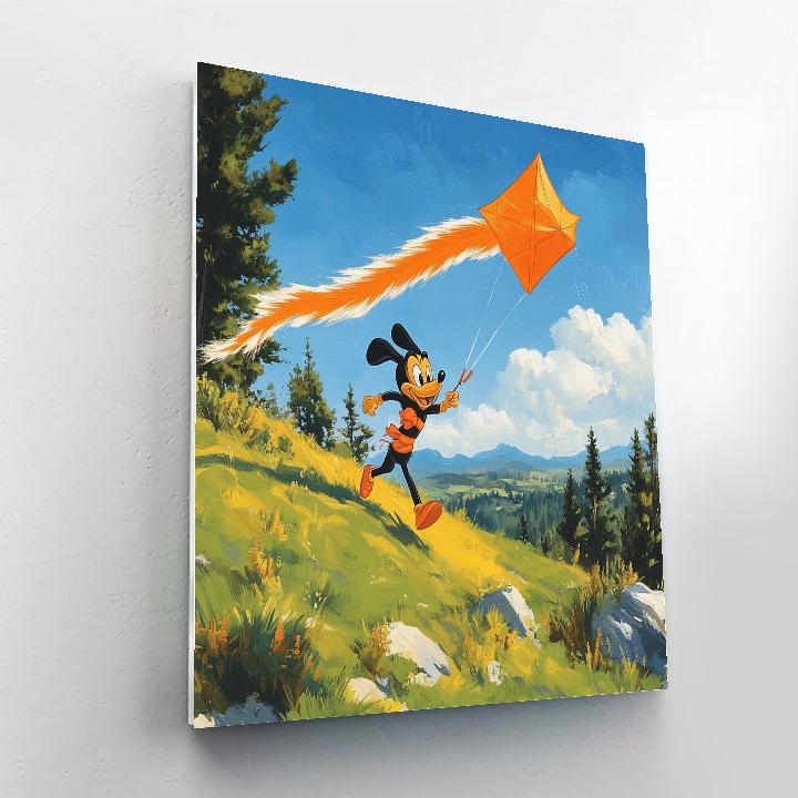 Goofy Mountain Kite Quest Paint by numbers kits