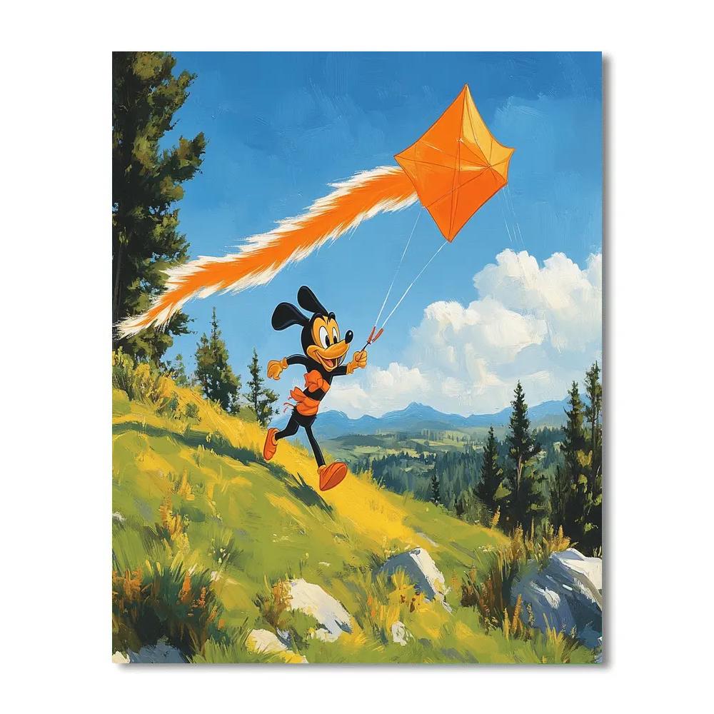 Goofy Mountain Kite Quest Paint by numbers kits