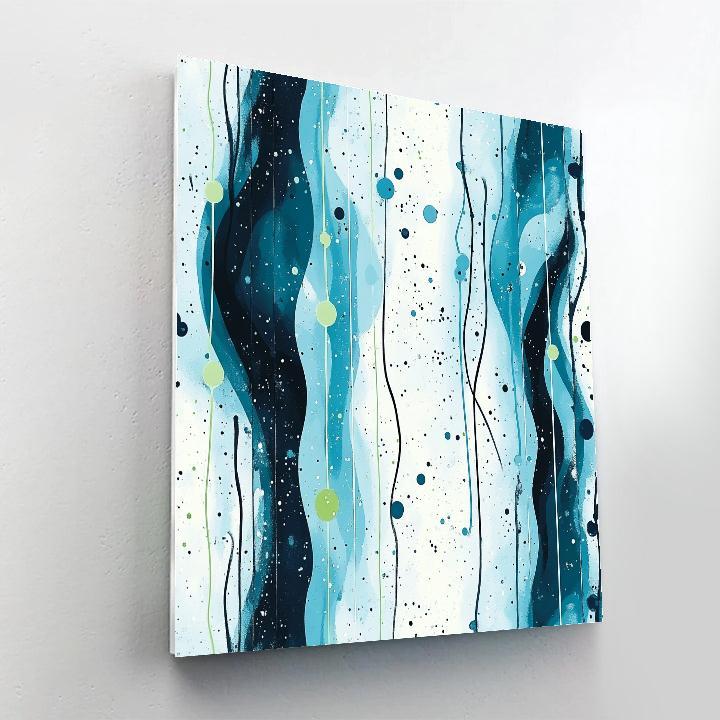 Jackson Pollock Inspired Auroral Ion Storm Tangle paint by numbers