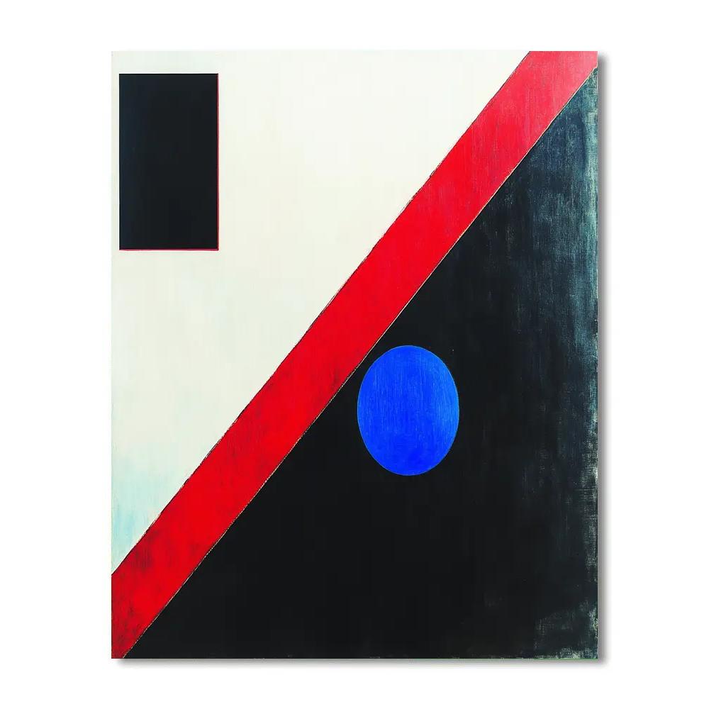 Kazimir Malevich Inspired Event Horizon Partition Number painting