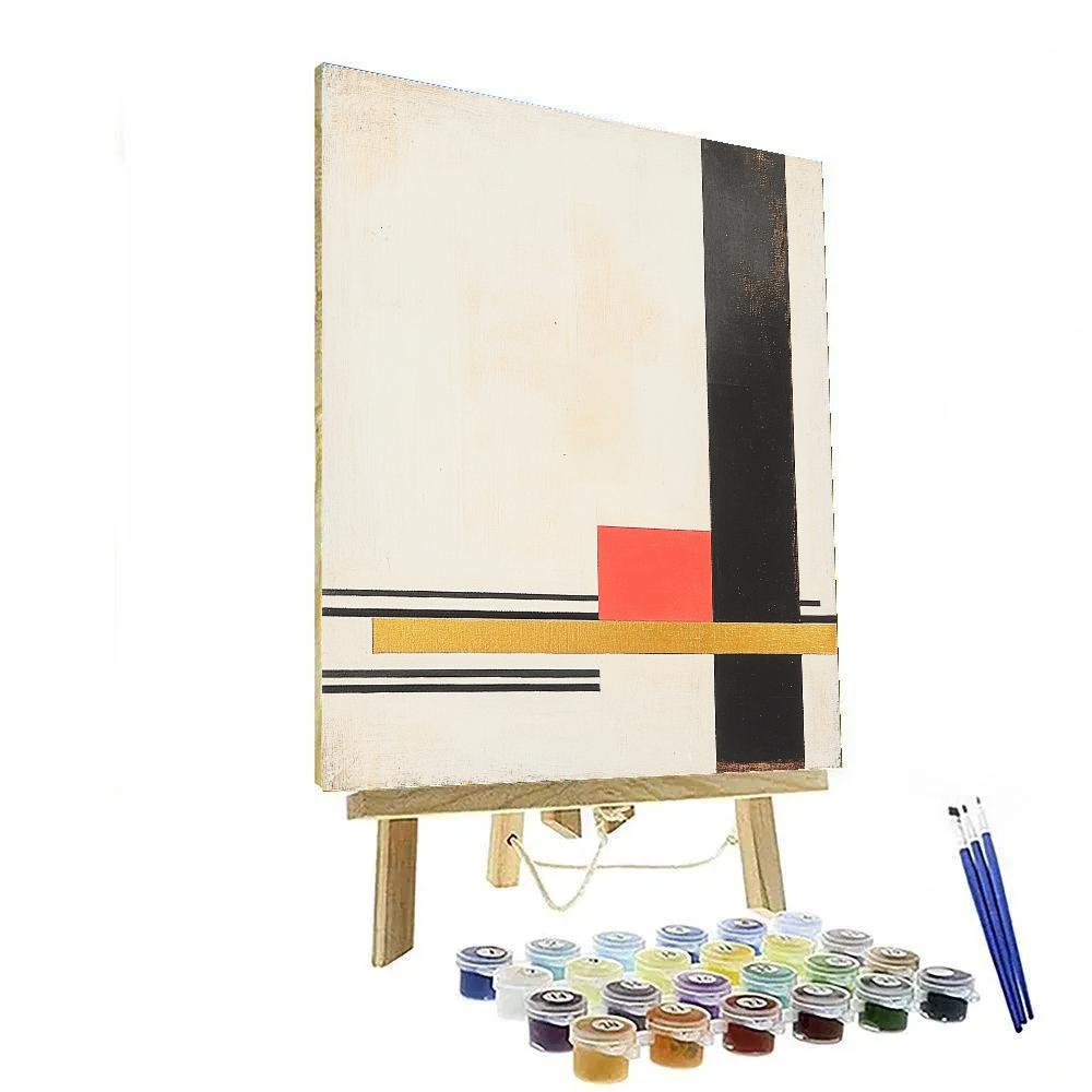 Kazimir Malevich Inspired Pulsar Rhythm Diagram Number painting