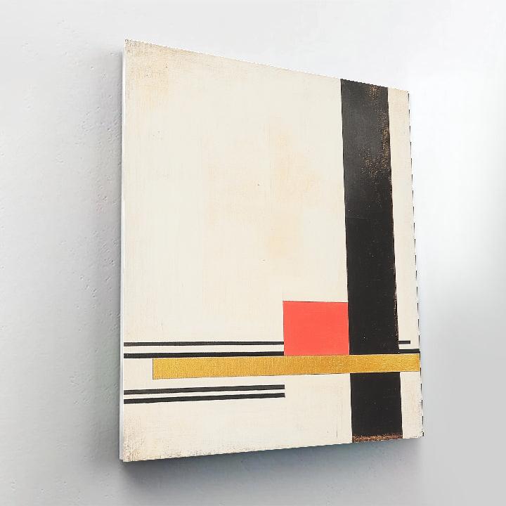 Kazimir Malevich Inspired Pulsar Rhythm Diagram Number painting