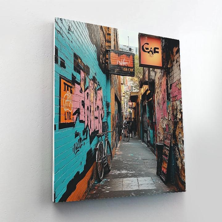 Street Art Alley In Fitzroy Melbourne Australia paint by numbers