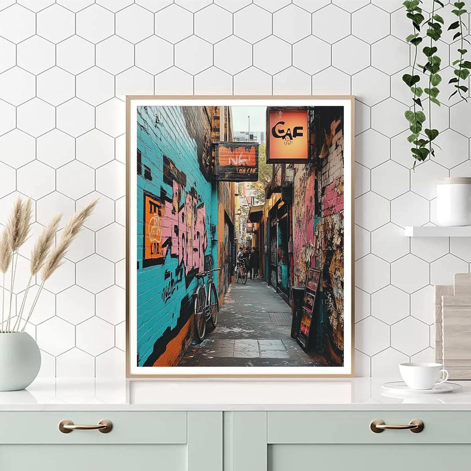 Street Art Alley In Fitzroy Melbourne Australia paint by numbers