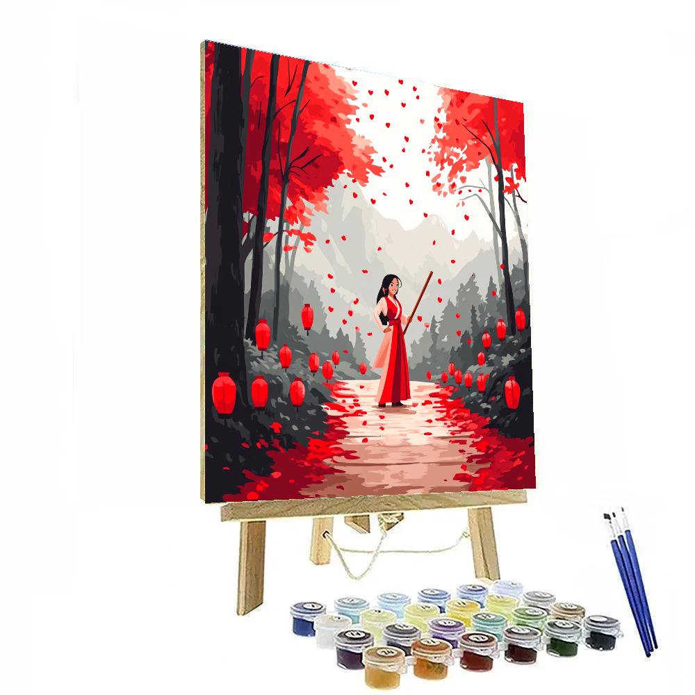 Mulan Lantern Training Trail Paint by numbers kits