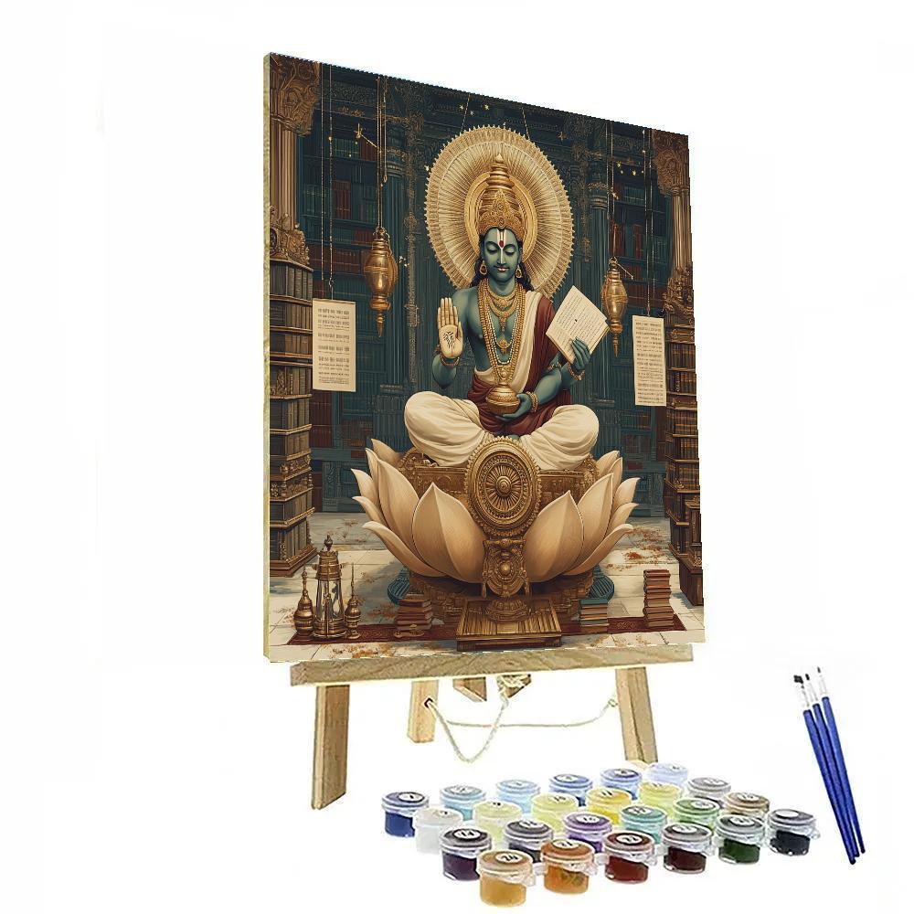Brahma Lotus Clockwork Scriptorium Painting by numbers kit