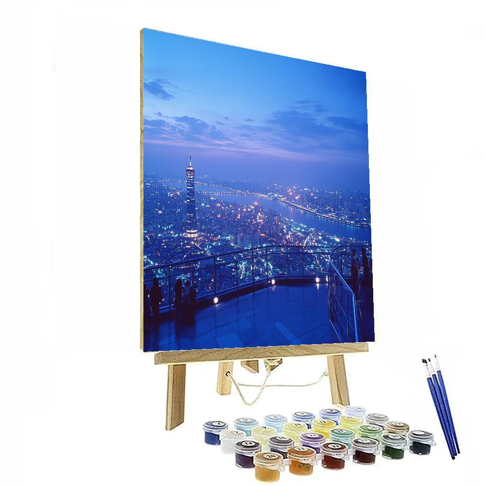 Panoramic View From N Seoul Tower Plaza Seoul South Korea paint by number