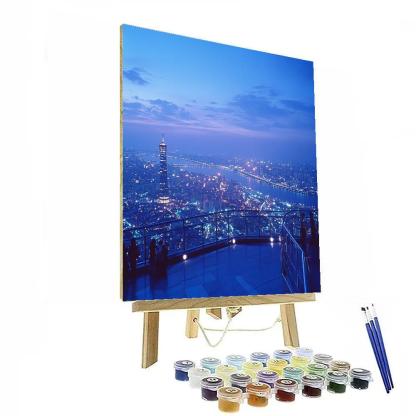 Panoramic View From N Seoul Tower Plaza Seoul South Korea paint by number