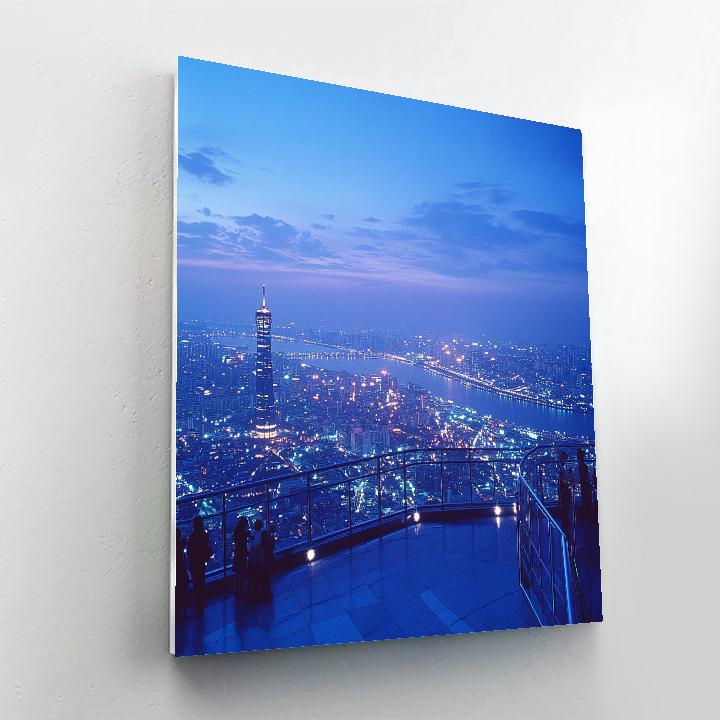 Panoramic View From N Seoul Tower Plaza Seoul South Korea paint by number