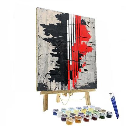 Banksy Inspired Algorithmic Dissent paint by numbers