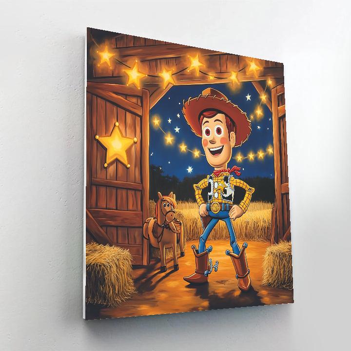 Woody Toy Barn Starlight Rodeo Numbered painting kits