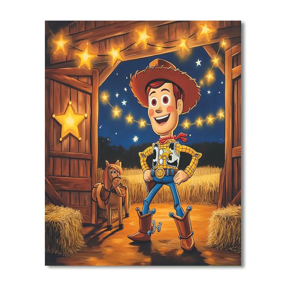 Woody Toy Barn Starlight Rodeo Numbered painting kits