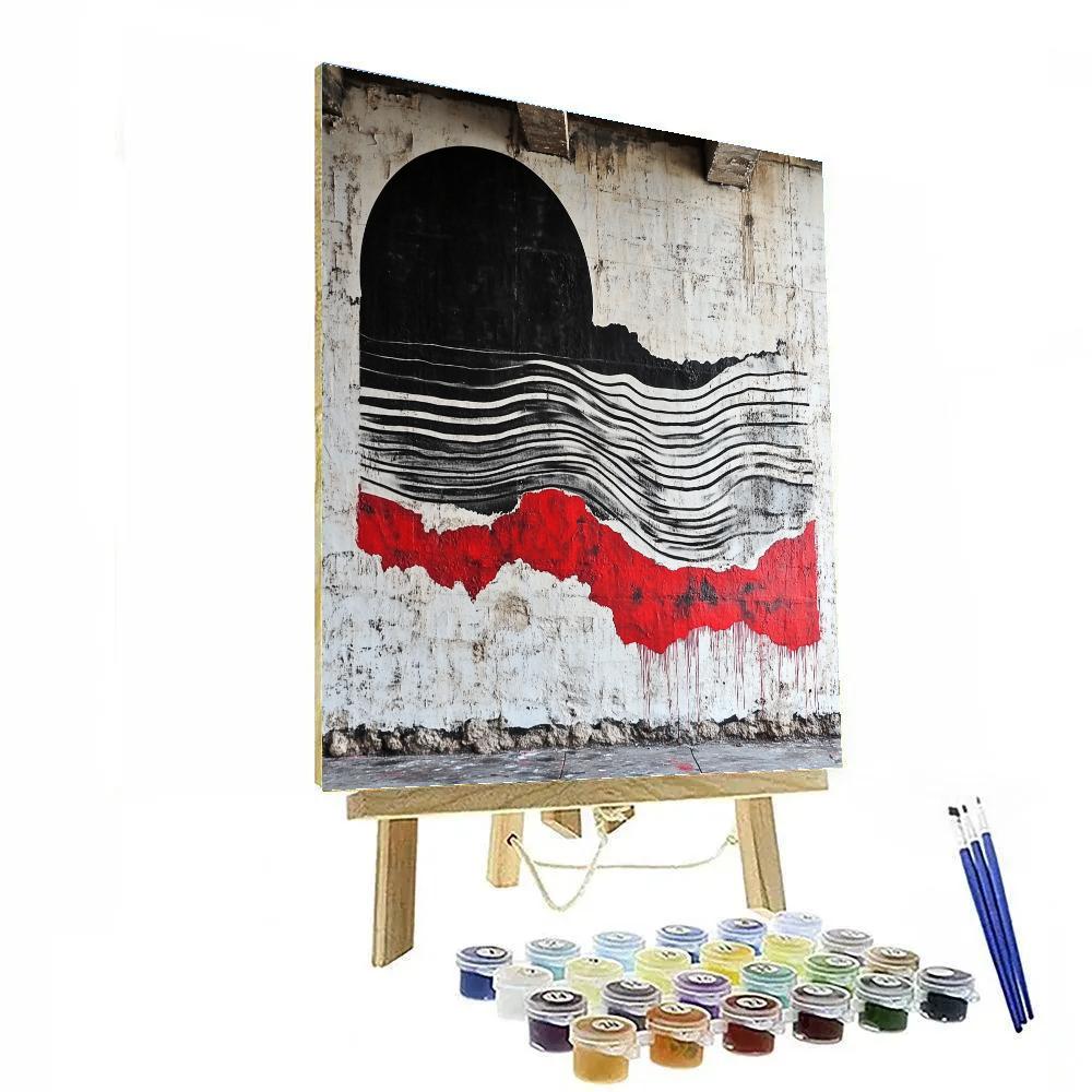 Banksy Inspired Climate Static Anthem Numbered painting kits