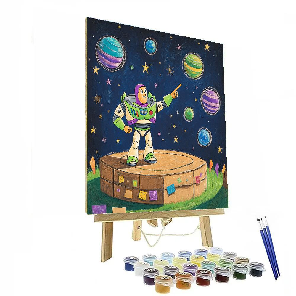 Buzz Lightyear Backyard Galaxy Launch Painting by numbers kit