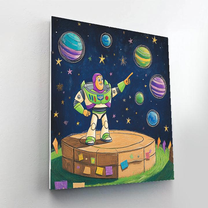 Buzz Lightyear Backyard Galaxy Launch Painting by numbers kit