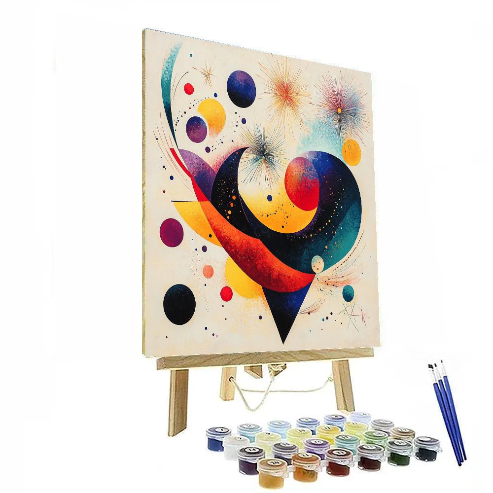 Wassily Kandinsky Inspired Abstract Music And Fireworks Paint by numbers kits
