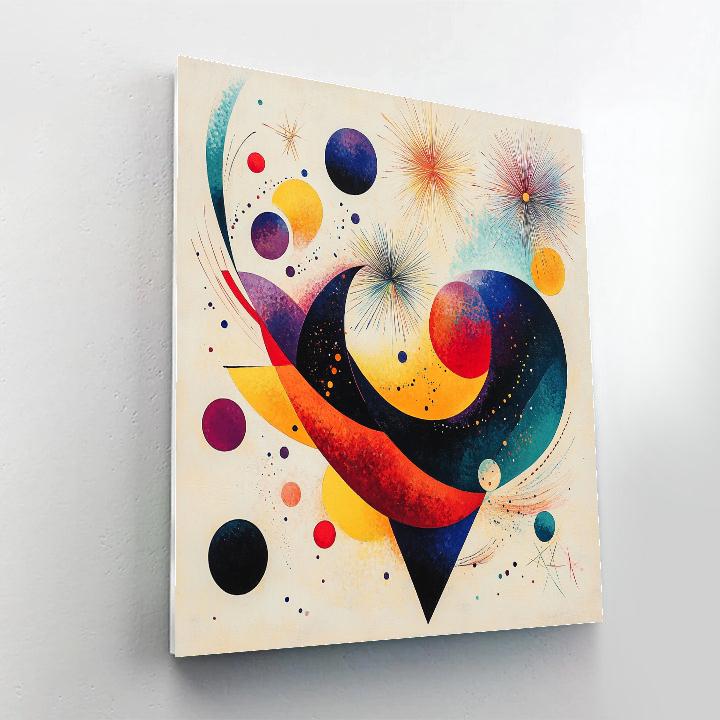 Wassily Kandinsky Inspired Abstract Music And Fireworks Paint by numbers kits