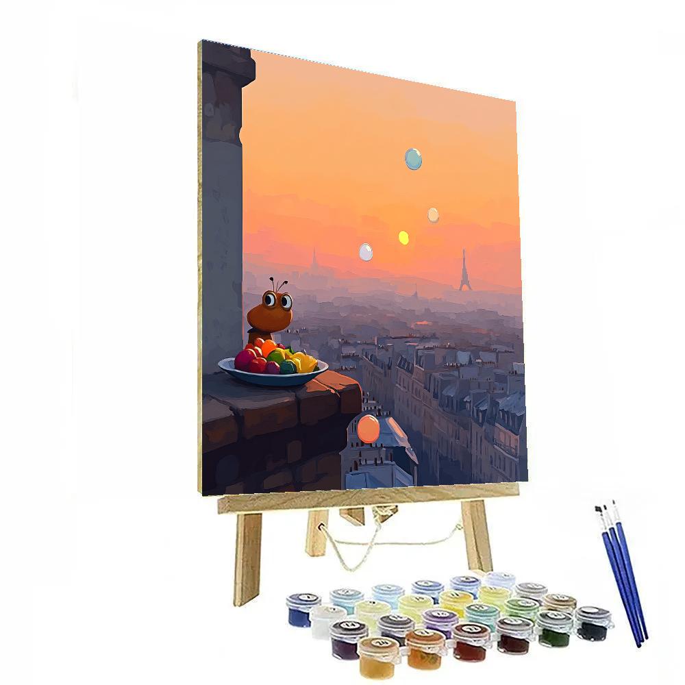 Remy Paris Rooftop Snack Adventure paint by color
