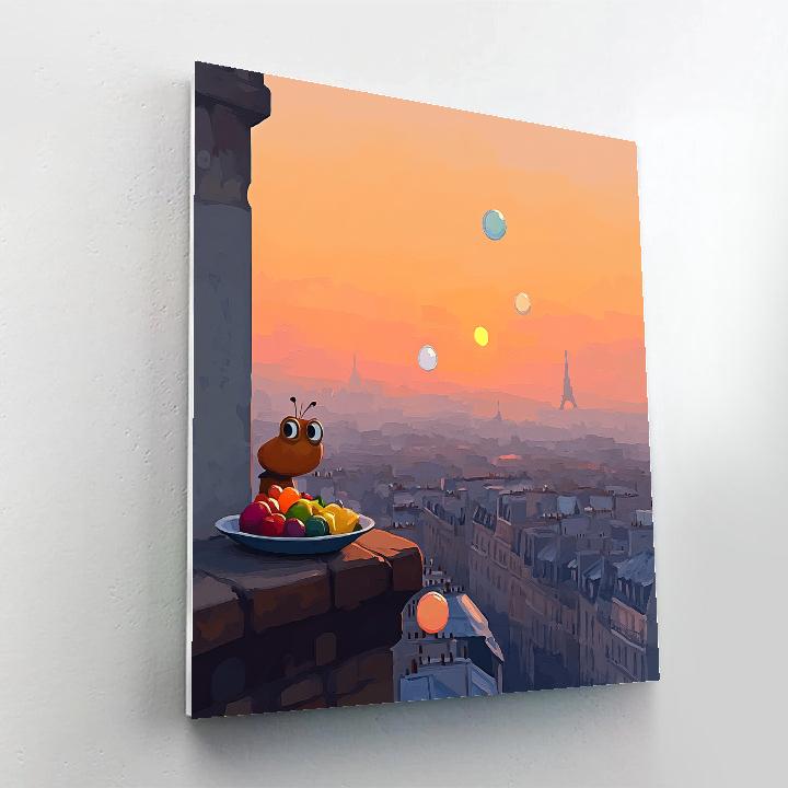 Remy Paris Rooftop Snack Adventure paint by color