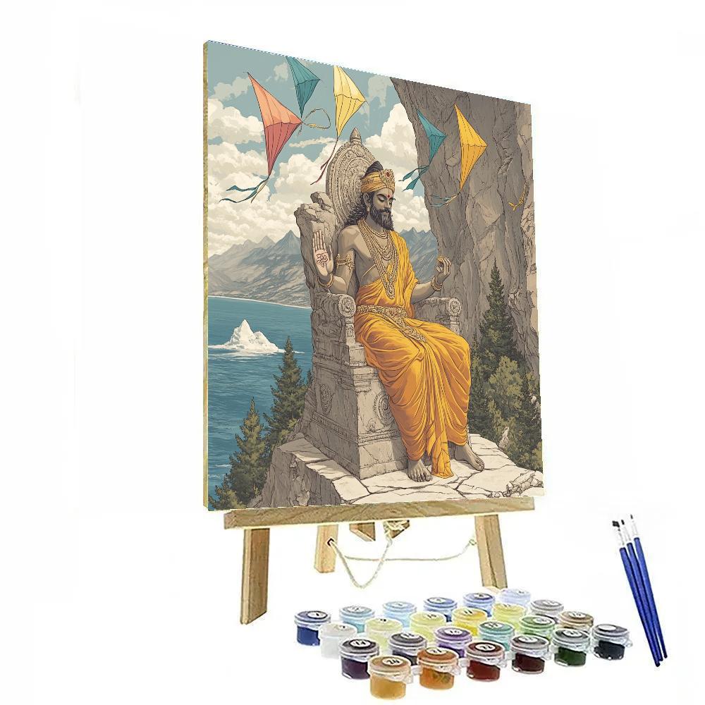 Brahma Council At The Four Winds Cliff Numbered painting kits