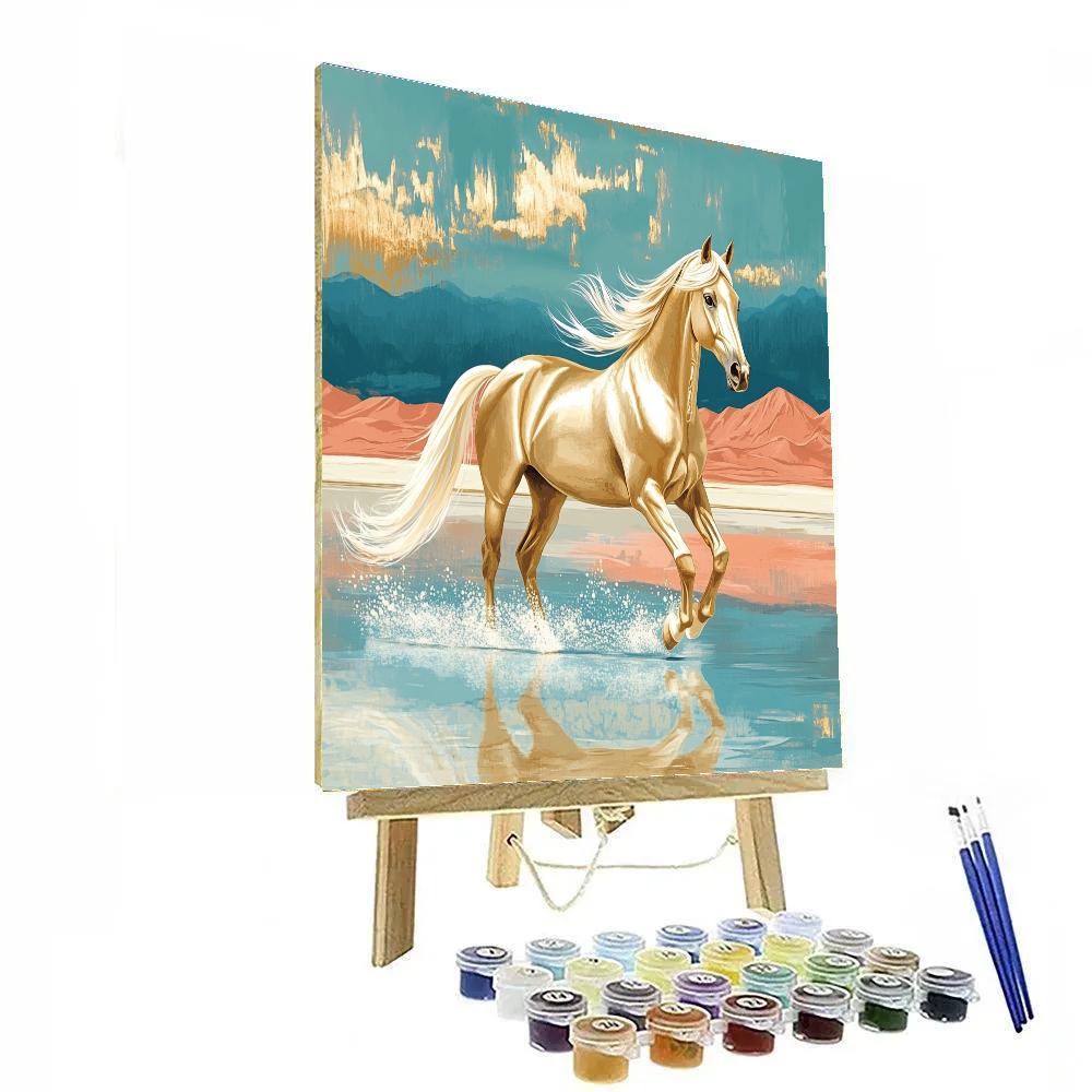 Horse Of The Salt Mirror Dunes DIY paint by numbers