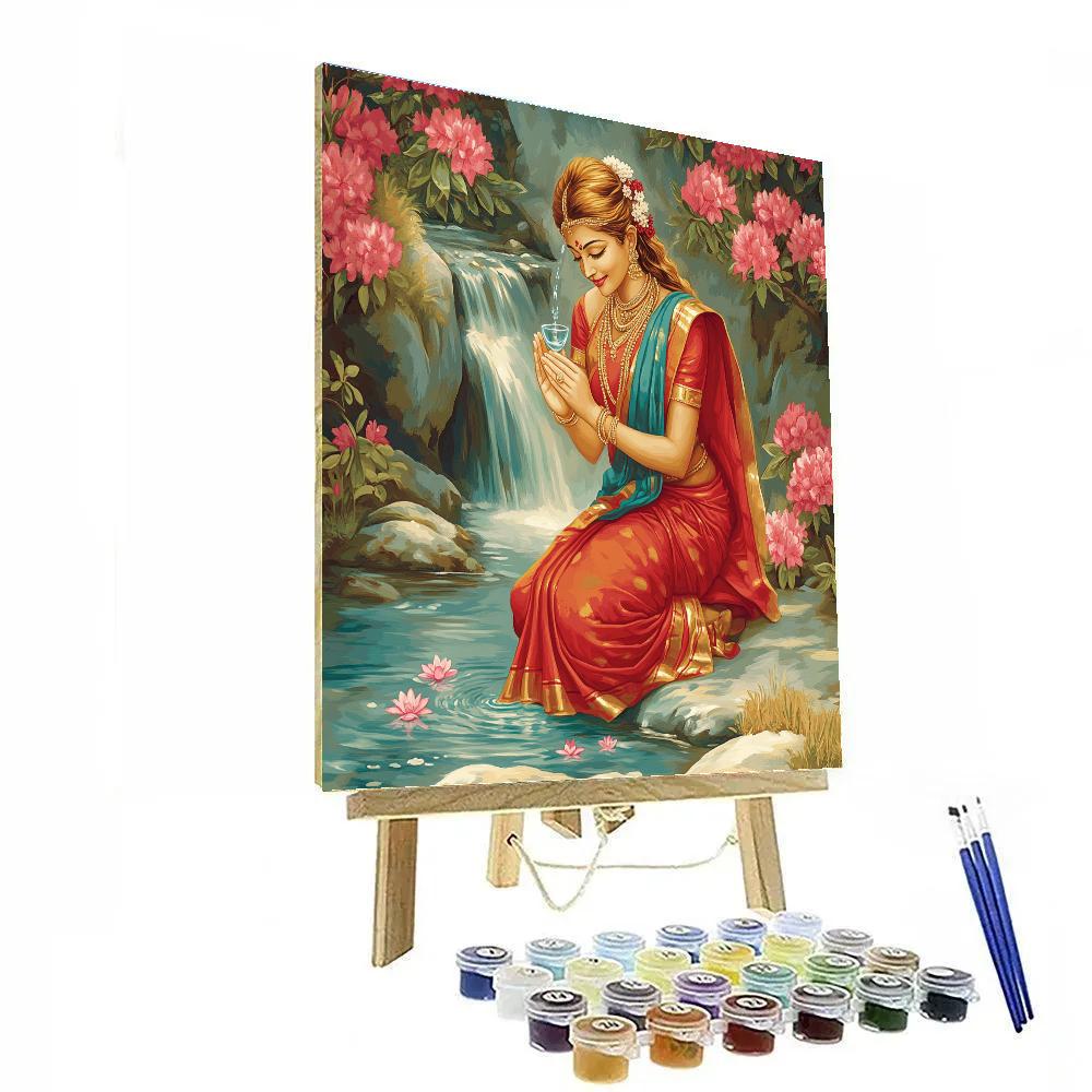 Parvati Of The Mountain Spring Blessing Paint by numbers kits